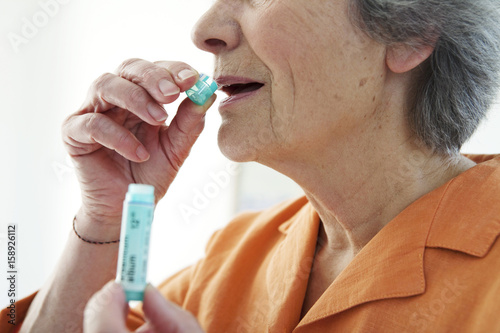 Homeopathy, elderly person