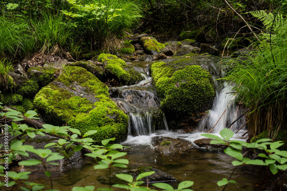 Waterfall landscape river Waterfall landscape river