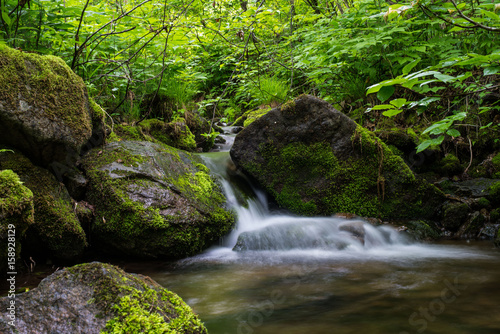 Waterfall landscape river