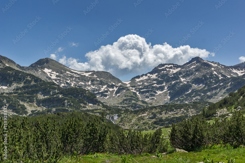 Panorama of Demirkapiyski chuki and Dzhano peaks, Pirin Mountain, Bulgaria