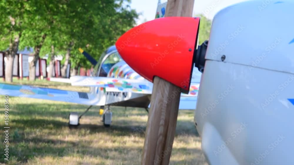 Propeller, propellor, airscrew of amateur plane. Closeup. Propeller, propellor, airscrew of amateur plane. Closeup.
