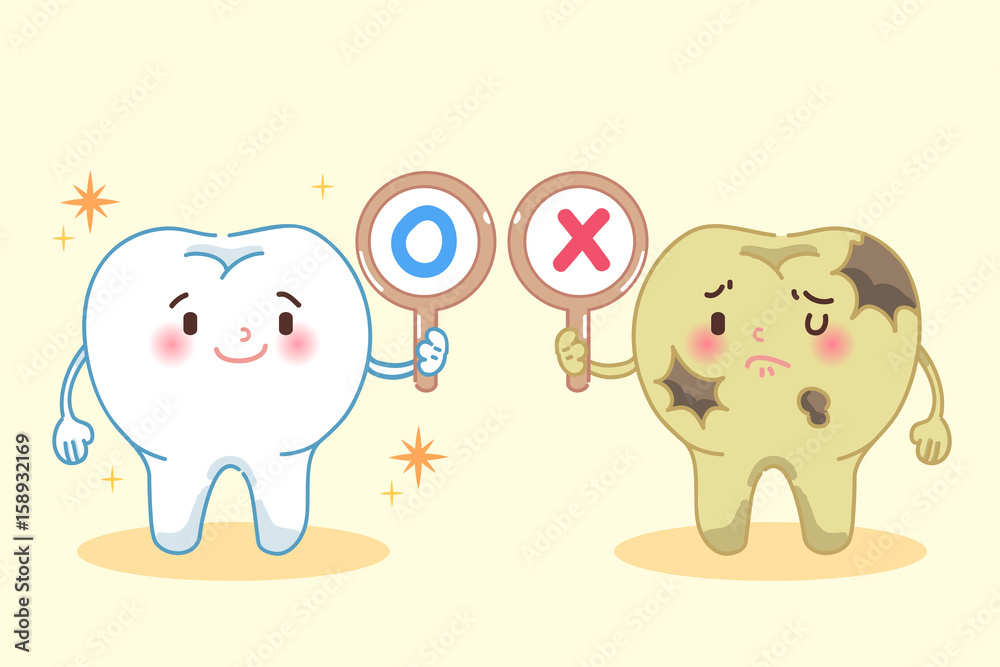 cute cartoon tooth