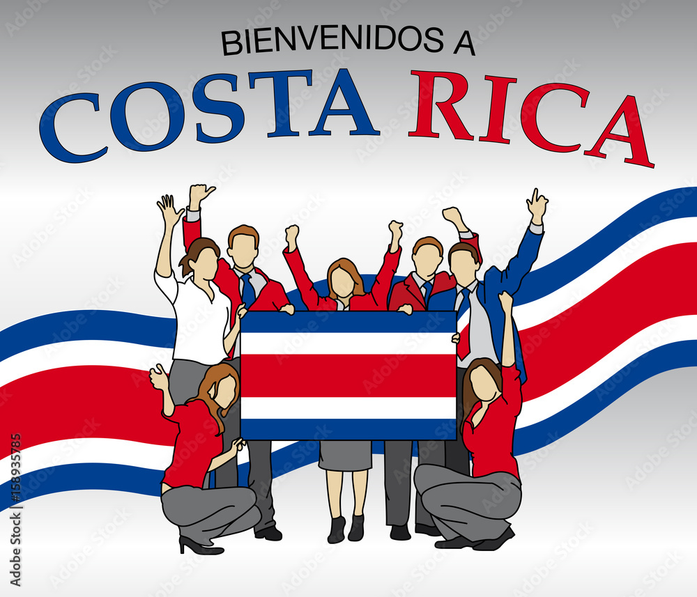 Bienvenidos a Costa Rica to Costa Rica in Spanish language