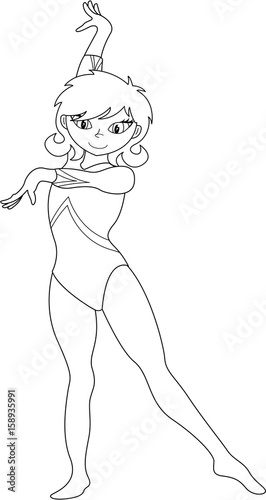 Cute Cartoon Gymnast