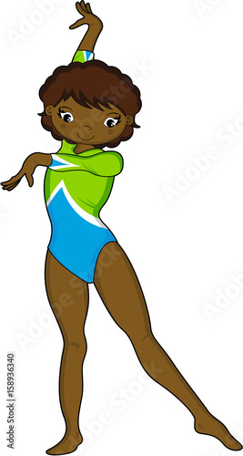Cute Cartoon Gymnast