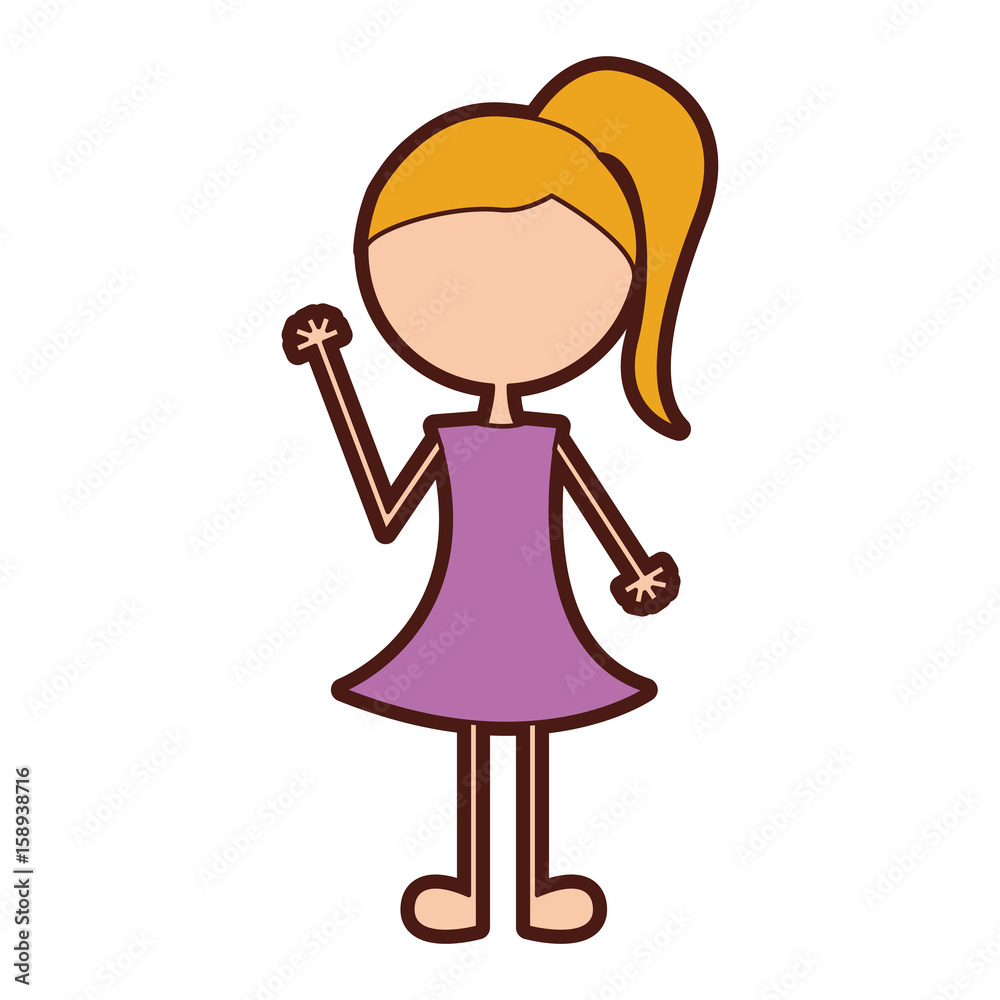cute girl drawing character vector illustration design cute girl drawing character vector illustration design