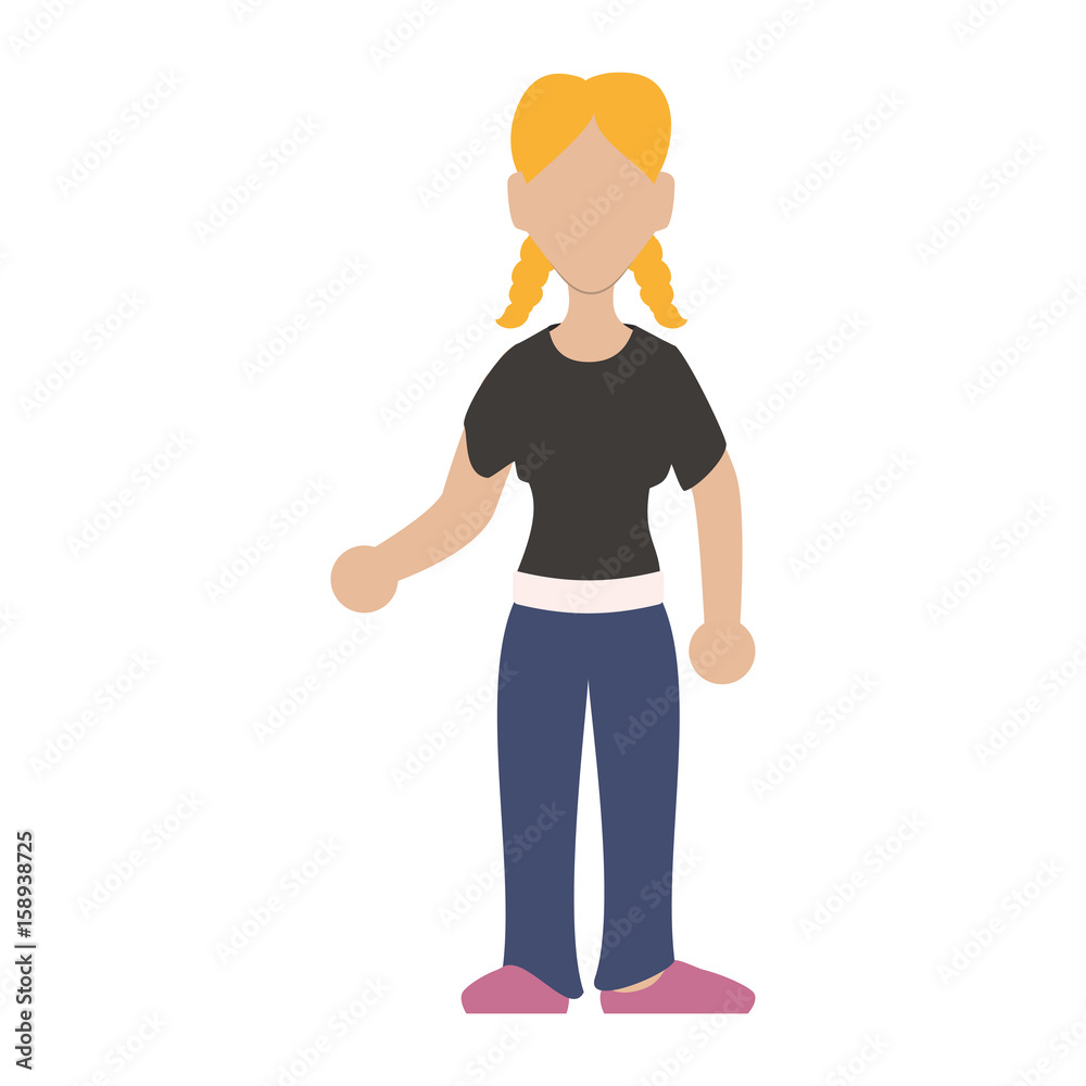 faceless woman girl vector illustration graphic design icon faceless woman girl vector illustration graphic design icon