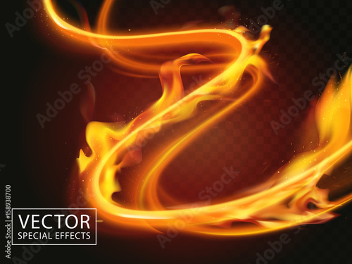 fire streaks effect