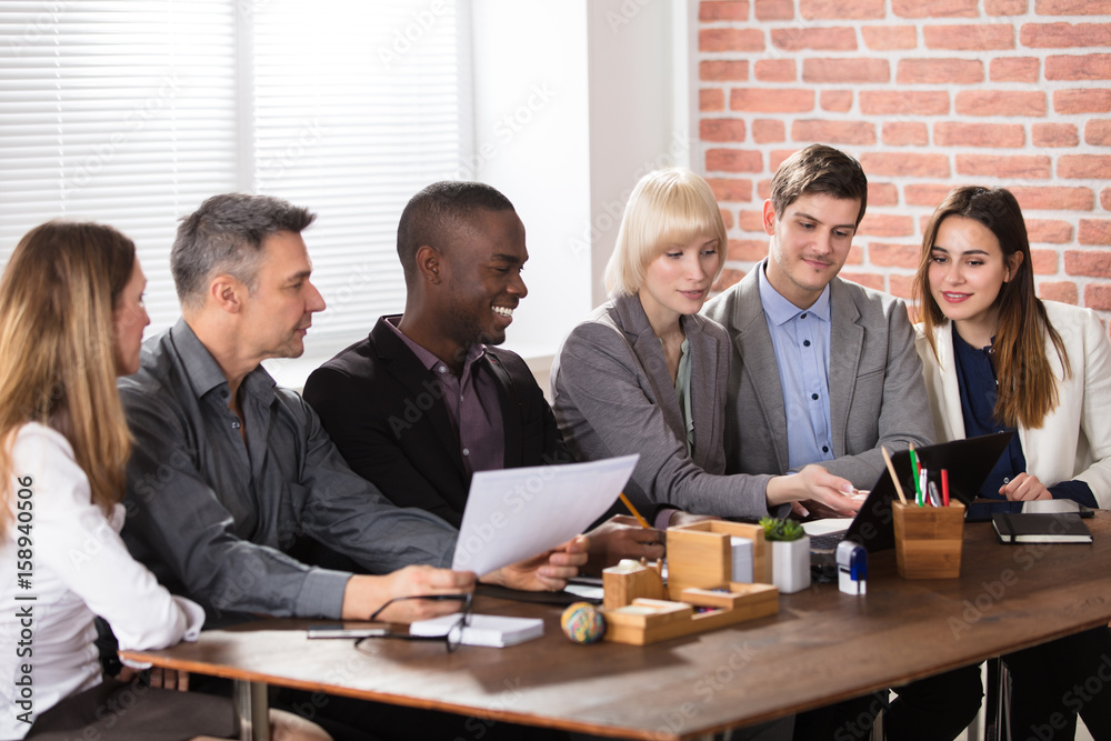 Diverse Businesspeople In Meeting Diverse Businesspeople In Meeting