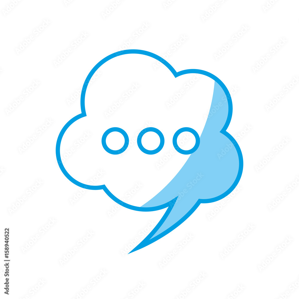 speech bubble icon over white background vector illustration speech bubble icon over white background vector illustration