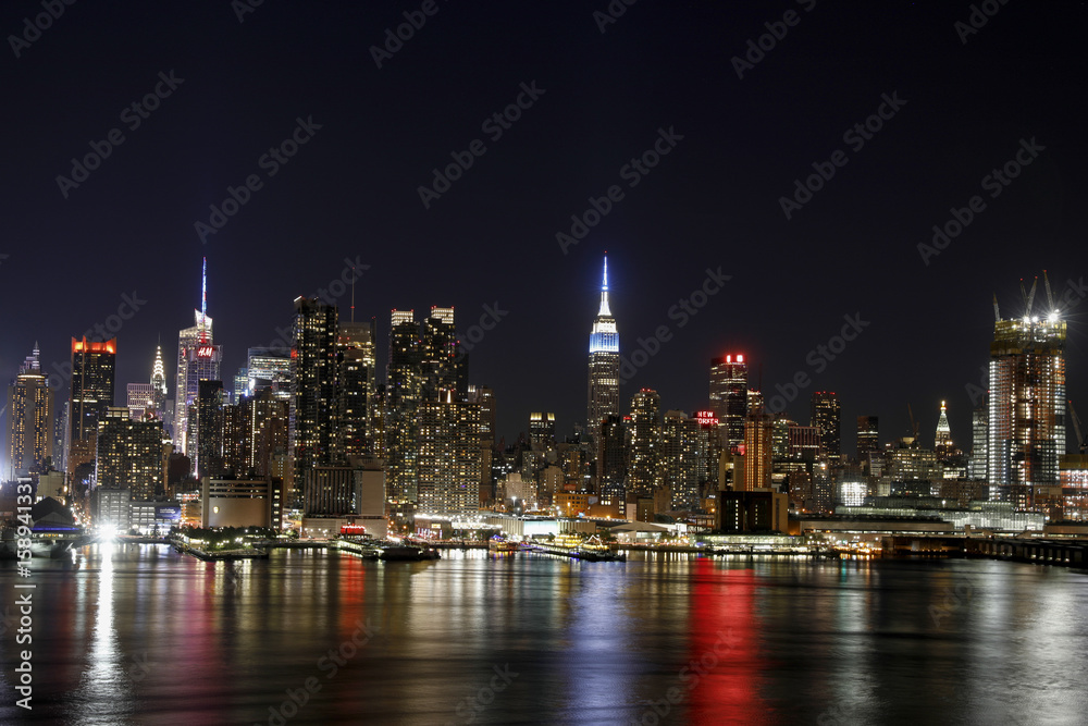 Fototapeta premium NYC SKYLINE NIGHT