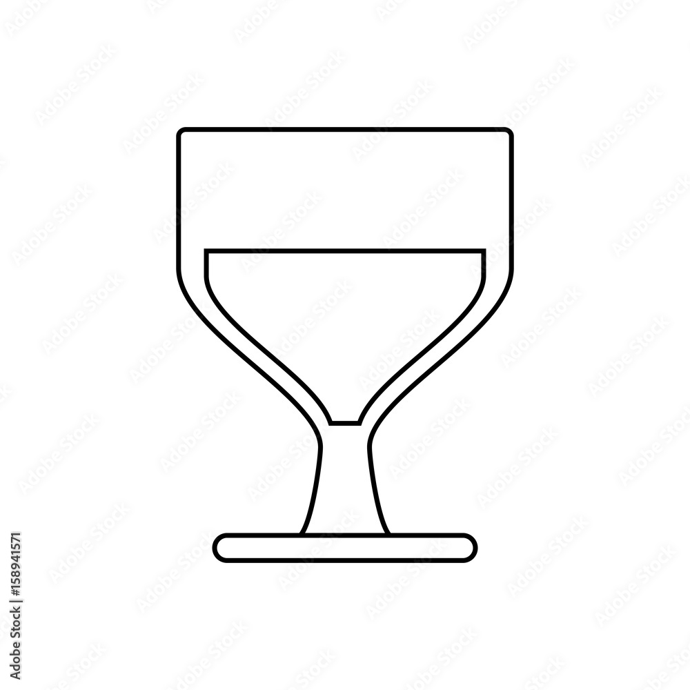 wine glass icon over white background vector illustration wine glass icon over white background vector illustration