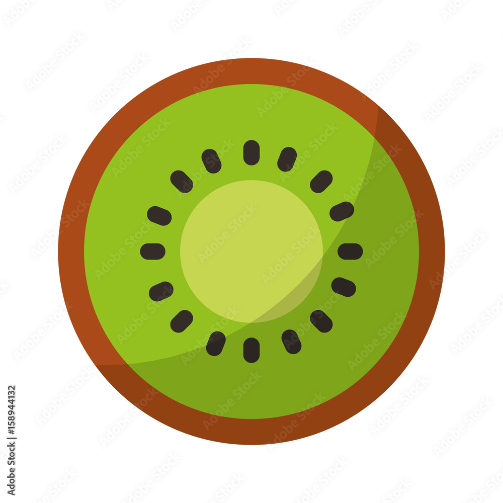 kiwi fresh fruit isolated icon vector illustration design