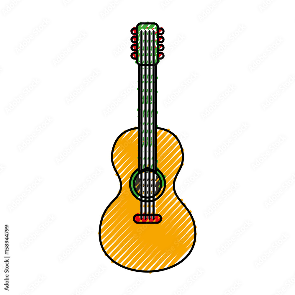 guitar instrument isolated icon vector illustration design guitar instrument isolated icon vector illustration design
