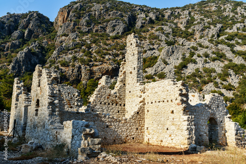 North Necropolis. Ruins of ancient city Olympos in Lycia. Turkey