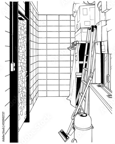 漫画風ペン画イラスト ライブハウス Stock イラスト Adobe Stock