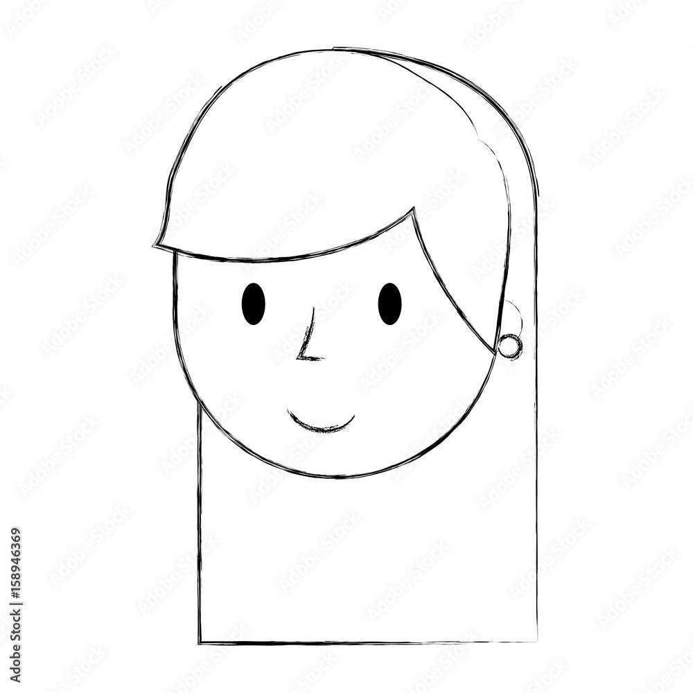 young woman avatar character vector illustration design young woman avatar character vector illustration design