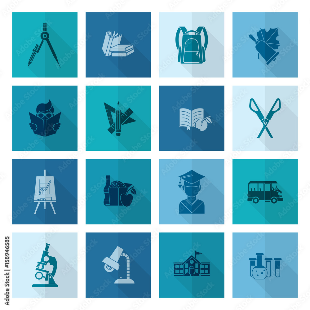 School and Education Icons School and Education Icons
