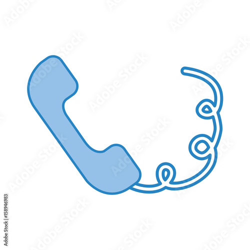 telephone service isolated icon vector illustration design