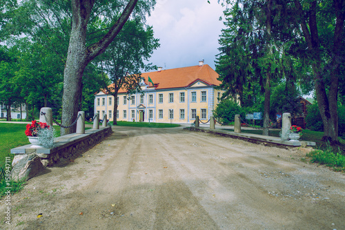 Old castle at Latvia, city Veselava. photo