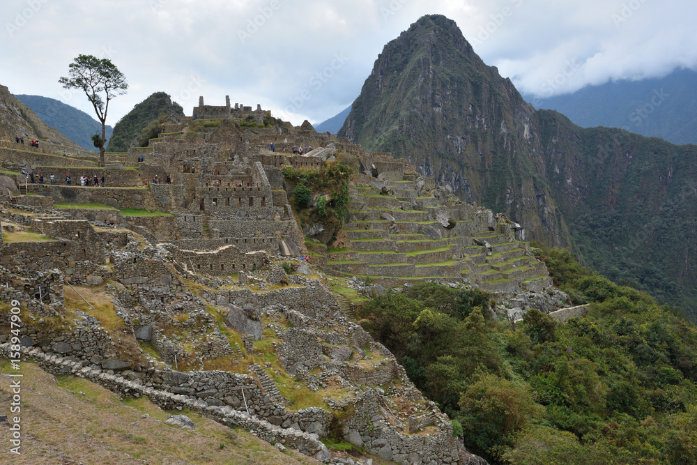 Ruins of village Machu-Picchu, Peru