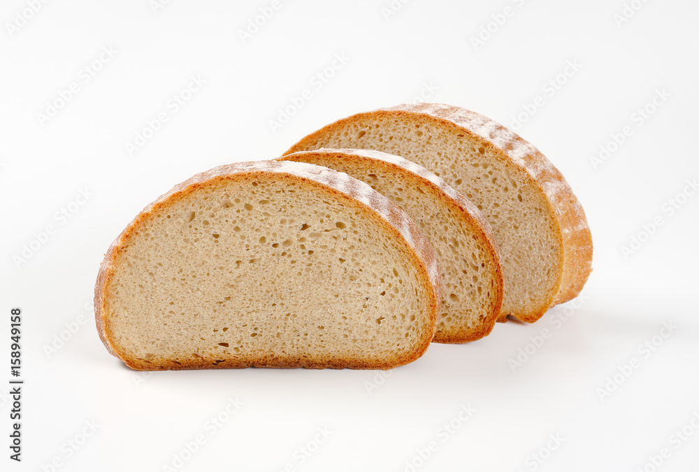 Slices of yeast bread