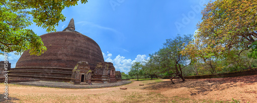 Panopama with Rankoth Vehera Stupa, Polonnaruwa, Sri Lanka photo