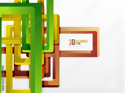 Rectangle tube elements, vector background photo