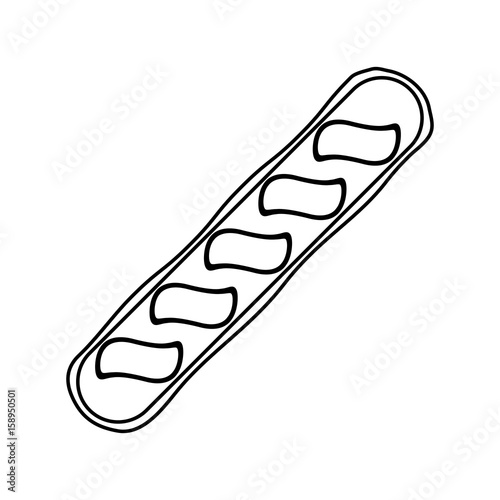 dinner roll loaf vector illustration graphic design icon
