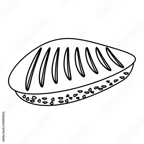 dinner roll loaf vector illustration graphic design icon