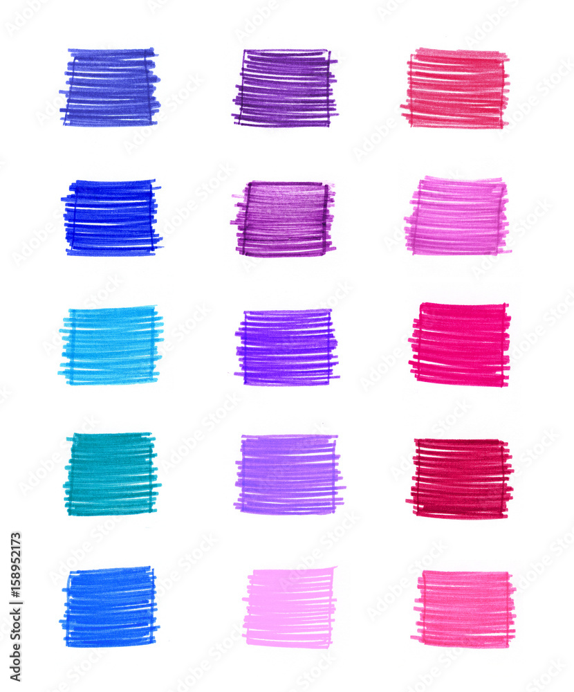 Set of abstract colorful elements Set of abstract colorful elements