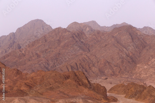 view on mountains at Sinai peninsula  Egypt