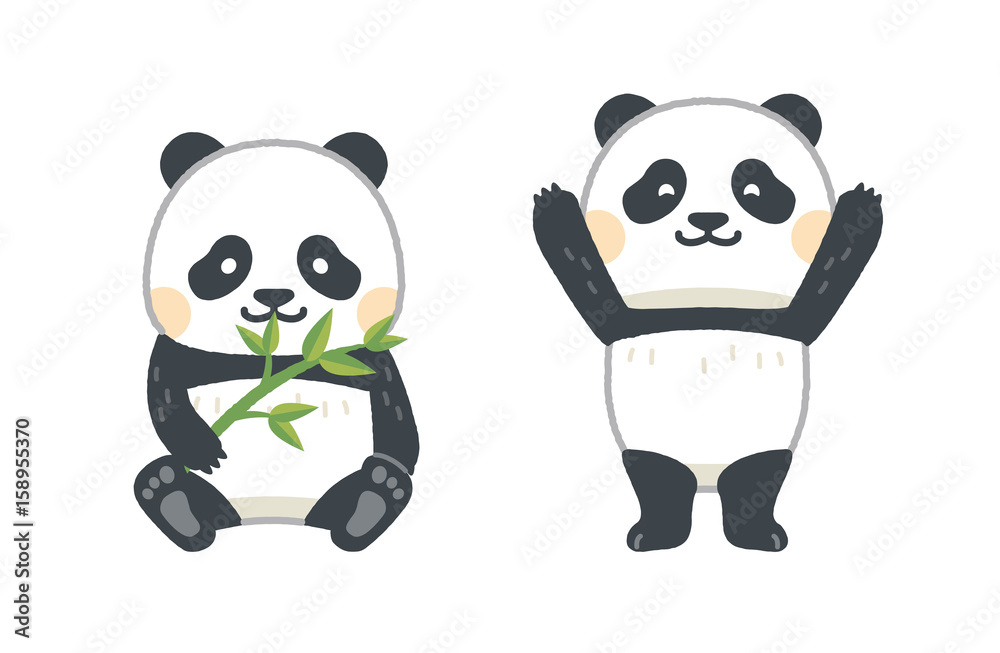 Obraz premium パンダ セット