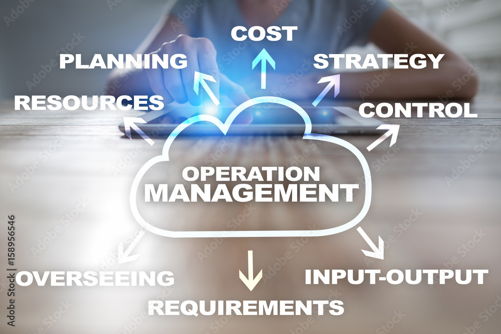Operation management business and technology concept. Operation management business and technology concept.
