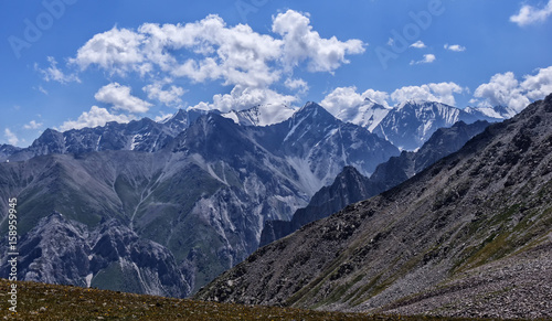 Mountain landscape, Kyrgyzstan, a mountainous valley