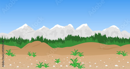 nahtlose Berg Landschaft