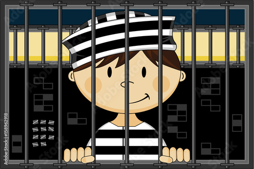 Cute Prisoners in Jail Cell