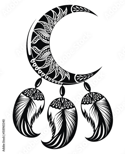 Dream catcher with moon