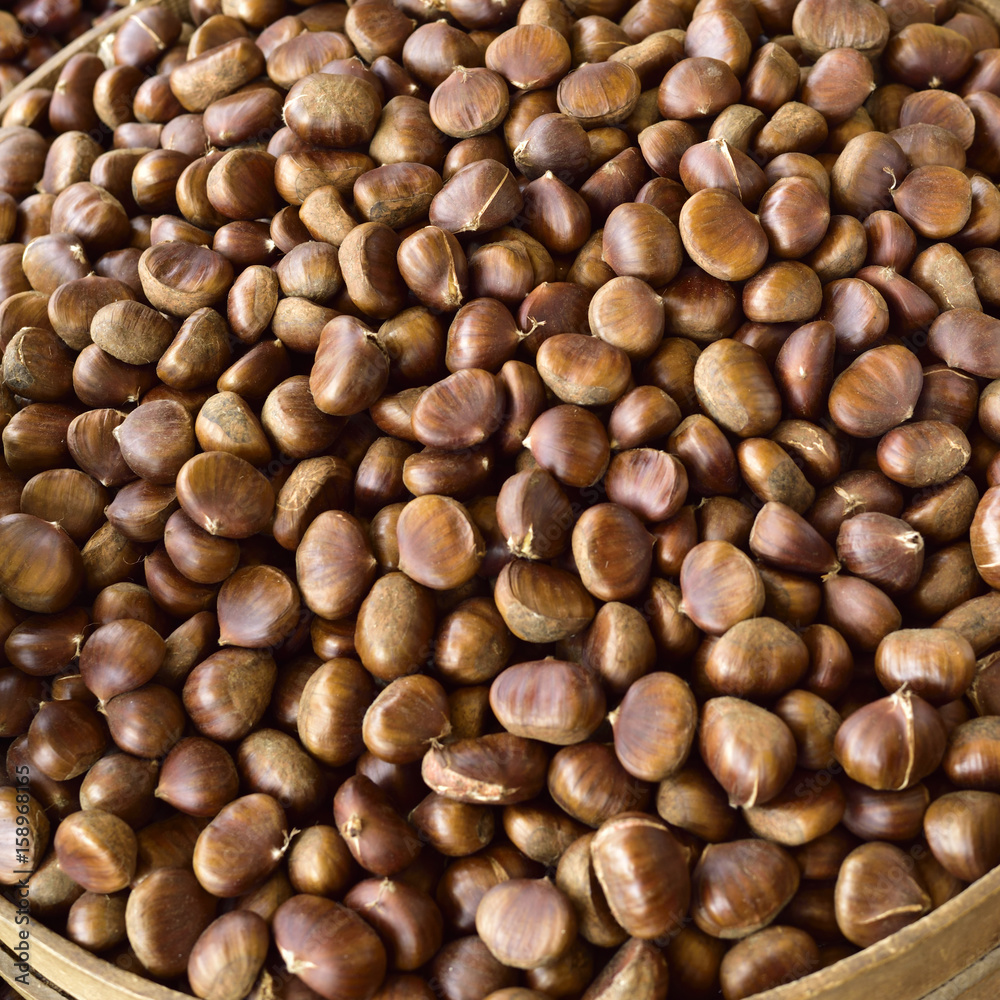 Chestnut in a famous local bazaar in Gaziantep, Turkey. Chestnut in a famous local bazaar in Gaziantep, Turkey.