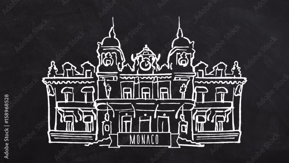 Monaco, self drawing lines Monaco, self drawing lines