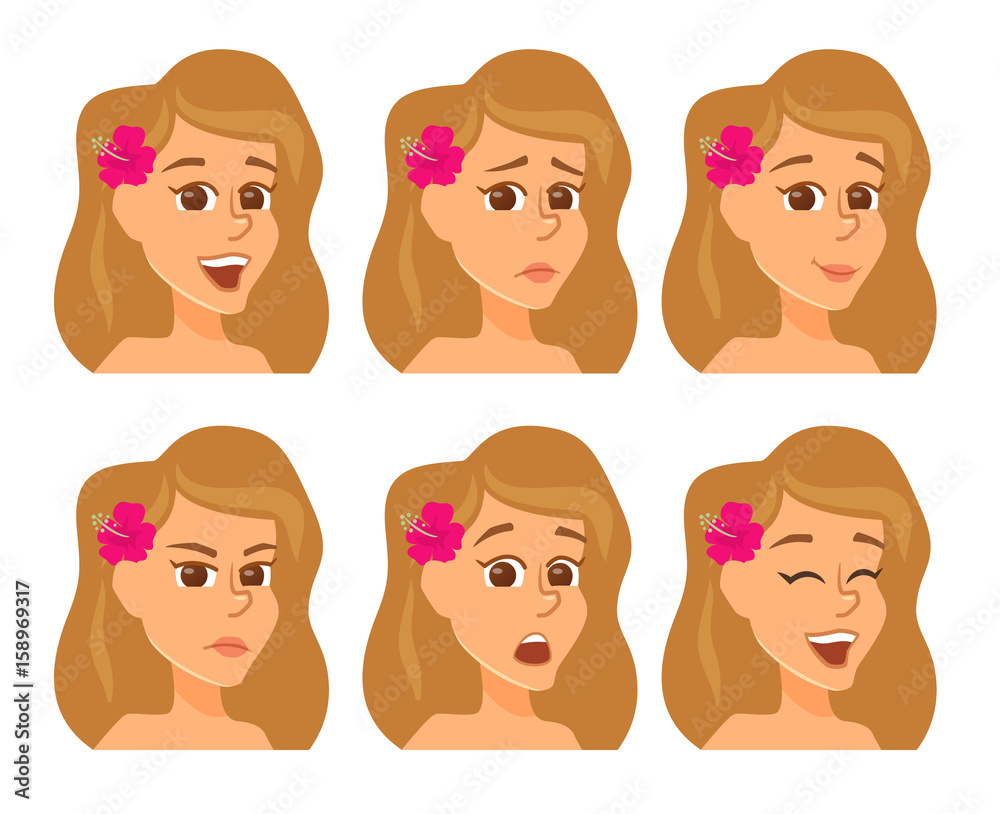 Summer woman avatars Summer woman avatars