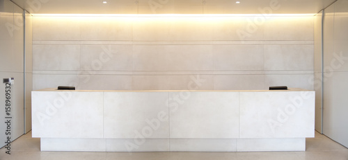 Photos Reception desk in a corridor with large panoramic view