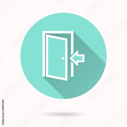 Door vector icon.