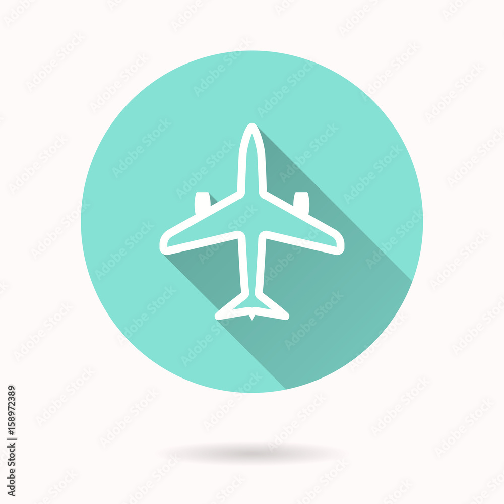 Airplane vector icon.