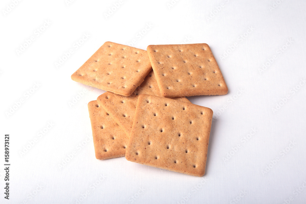 Rye crispbread isolated on a white background Rye crispbread isolated on a white background