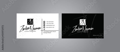 Modern Business Card, Print-ready,CMYK