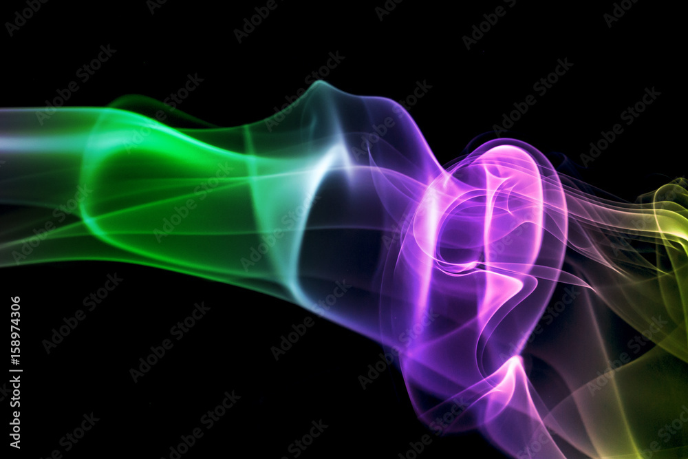 Obraz premium Abstract colorful smoke