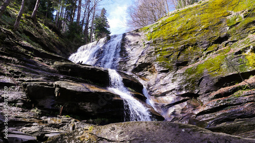 High Mountain Waterfall