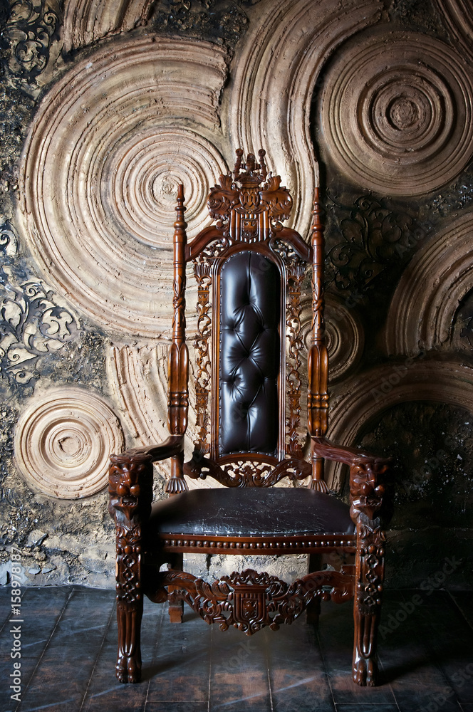 Royal throne for king and queen. Symbol of power Stock Photo | Adobe Stock