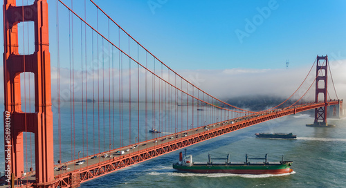 Fototapeta Naklejka Na Ścianę i Meble -  Beautiful Scenic Golden Gate, San Francisco City, California, USA.